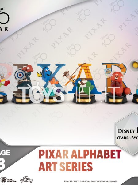 Beast Kingdom Toys 100 Years of Wonder Disney Pixar Alphabet Art Series Set
