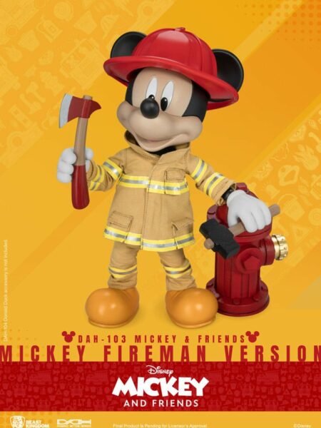 Beast Kingdom Disney Mickey & Friends Mickey Fireman Version 1:9 DAH Figure