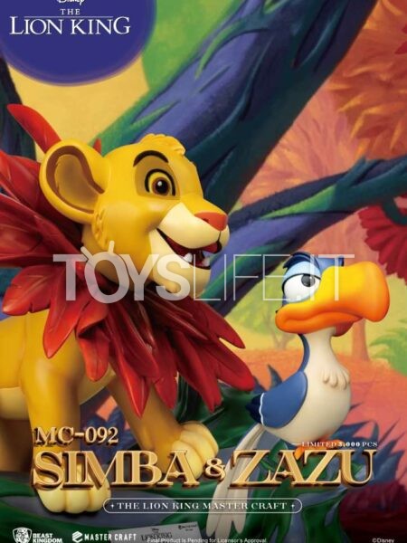 Beast Kingdom Toys Disney The Lion King Little Simba And Zazu Master Craft Statue