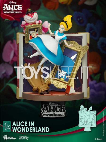 Beast Kingdom Disney Story Book Series Alice In Wonderland Alice Pvc Diorama