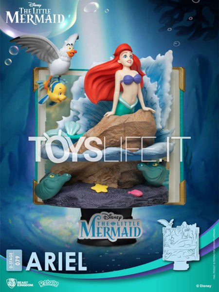 Beast Kingdom Disney Story Book Series The Little Mermaid Ariel Pvc Diorama