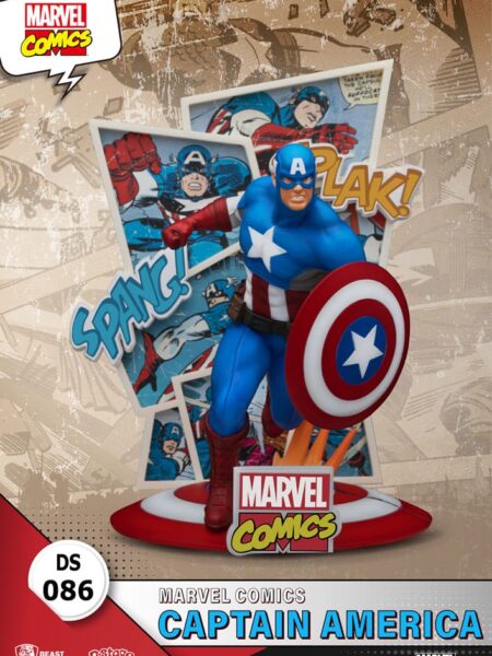 Beast Kingdom Toys Marvel Comics Captain America Classic Pvc Diorama