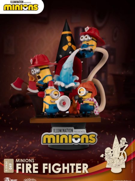 Beast Kingdom Toys Minions Fire Fighters Pvc Diorama