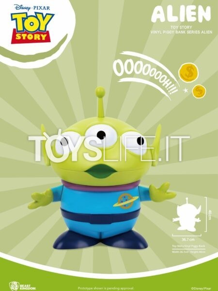 Beast Kingdom Toys Disney Pixar Toy Story Alien Large Vinyl Piggy Bank