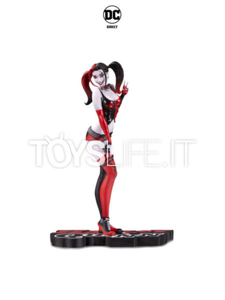 DC Direct Harley Quinn Red, White & Black Statue by J.S. Campbell