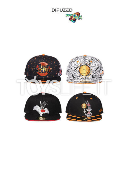 Difuzed Space Jam Bugs Bunny/Sylvester/ Mix Characters/ Tune Squad Snapback Cap