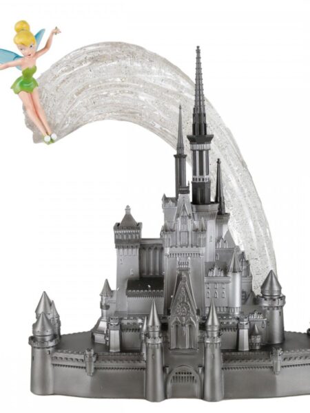 Disney 100th Anniversary Tinkerbell With Castle Statue