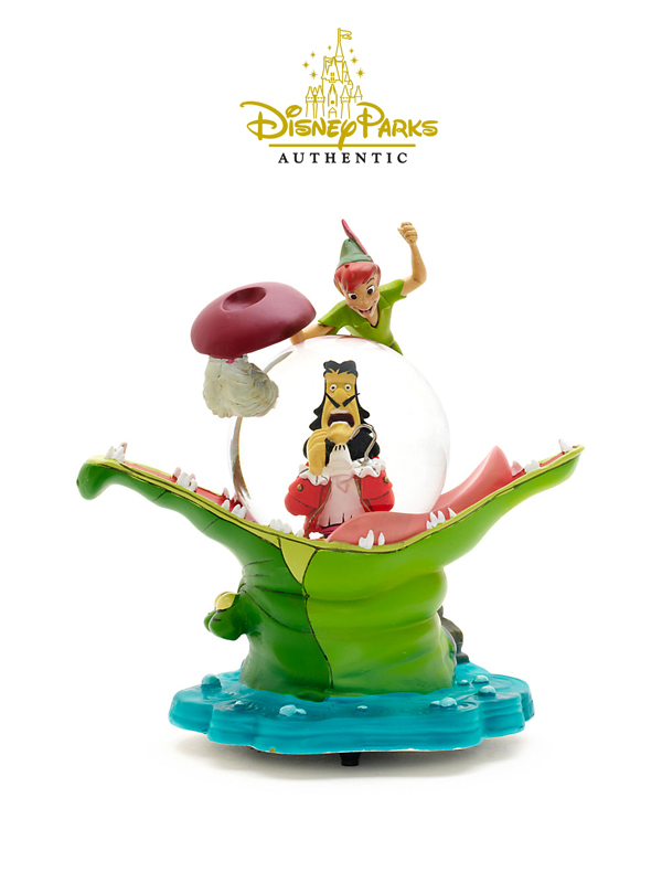 Disneyparks Authentic Peter Pan Hook and Cocò Snowglobe