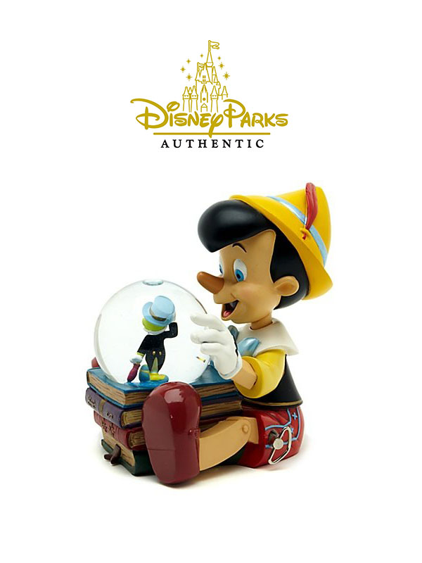 Disneypark Authentic Pinocchio & Jiminy Snowglobe