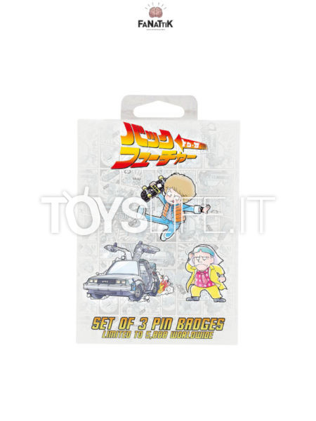 Fanattik Back to the Future Pin Badge Set Limited Japanese Edition