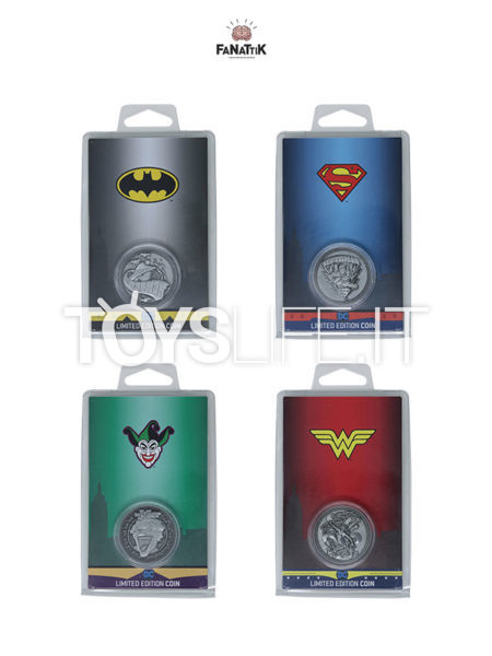 Fanattik DC Comics Batman/ Superman/ Wonder Woman/ Joker Limited Coin