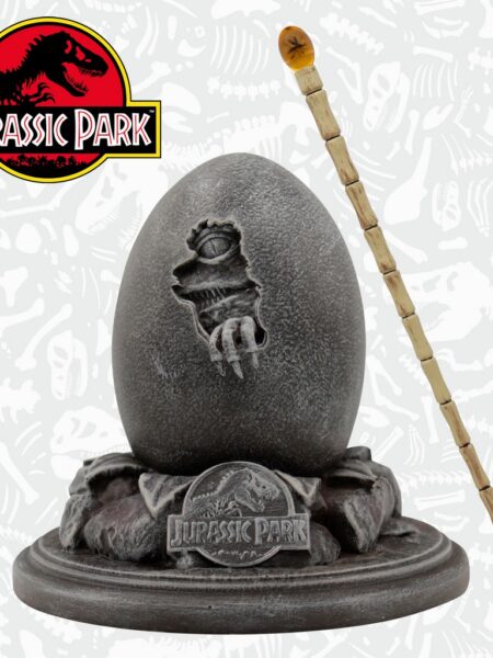 Fanattik Jurassic Park 30th Anniversary Egg Replica and John Hammond Cane Set