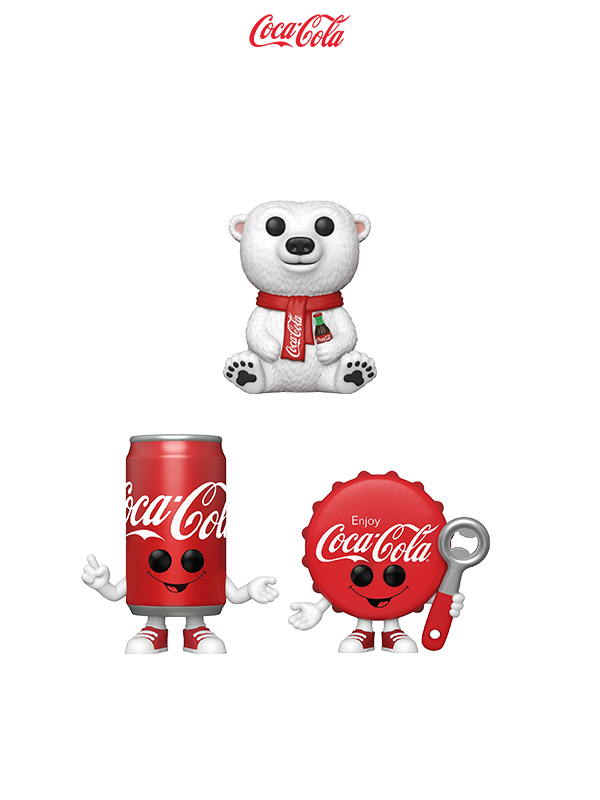 Funko Ad Icons Coca-Cola Bear/ Coca-Cola Bottle Cap/ Coca-Cola Can