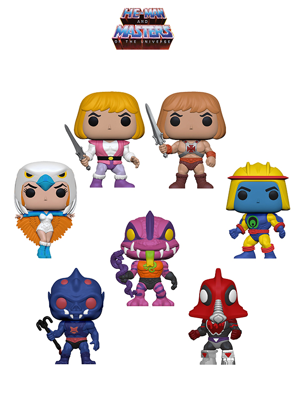 Funko Animation Masters Of The Universe Wave 2020 Prince Adam/ He-Man/ Sorceress/ Sy klone/ Mosquitor/ Tung Lasher/ Webstore