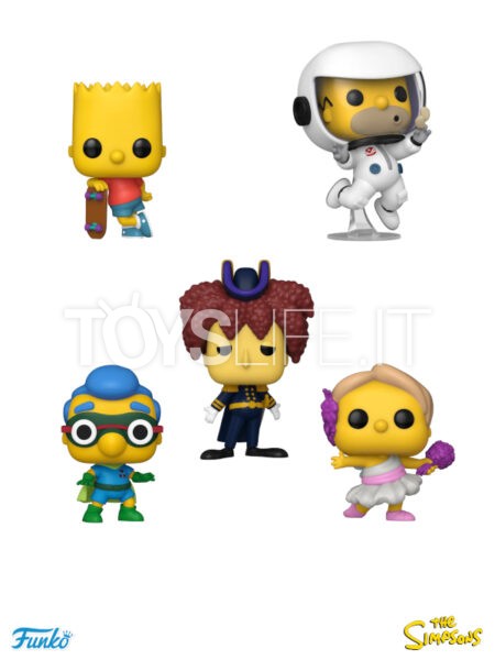 Funko Animation The Simpsons Wave 2024 Homer/ Bart/ Sideshow Bob/ Martin as Calliope/ Milhouse