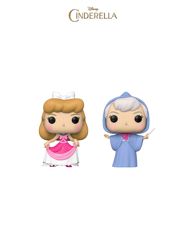 Funko Disney Cinderella Fairy Godmother/ Cinderella in Pink Dress