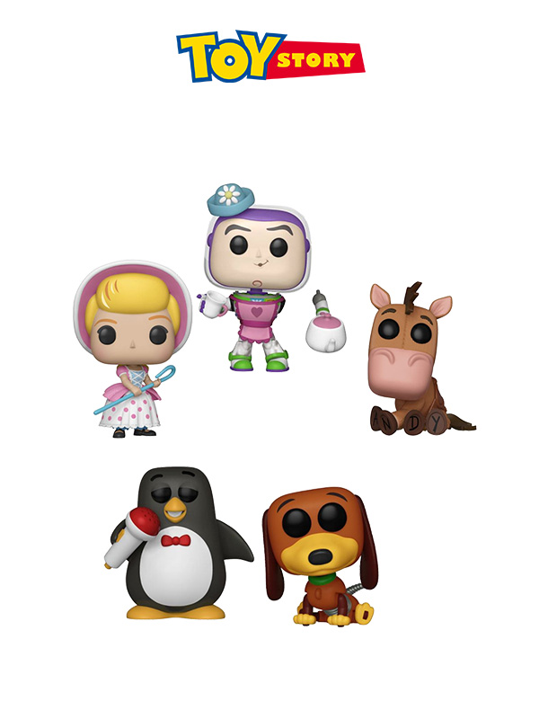 Funko Disney Toy Story Bullseye/Slinky Dog/Mrs. Nesbitt/Bo Peep/Wheezy
