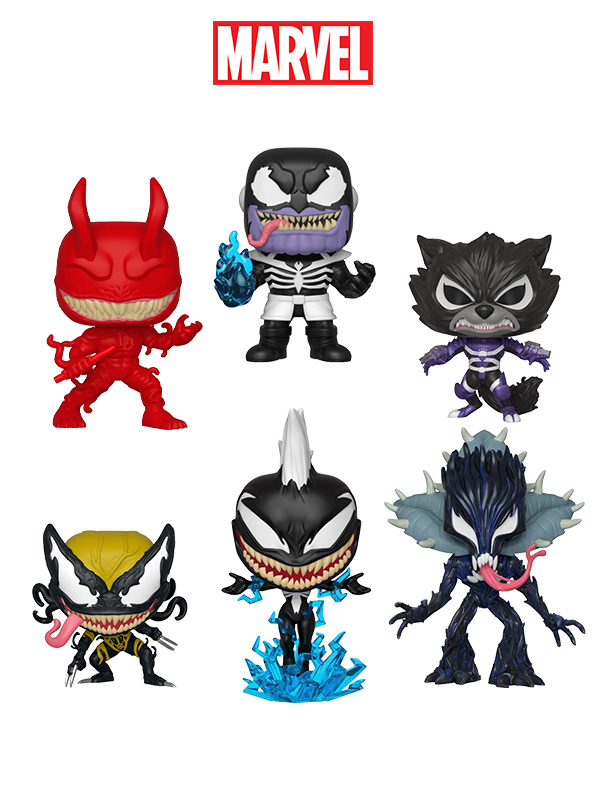 Funko Marvel Venom Wave 2 Venomized Thanos/Groot/Rocket/Daredevil/Storm/X-23