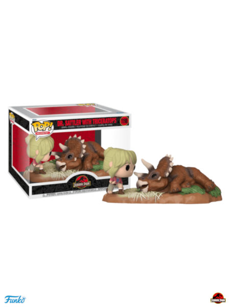 Funko Movie Moments Jurassic Park Dr. Sattler with Triceratops Exclusive