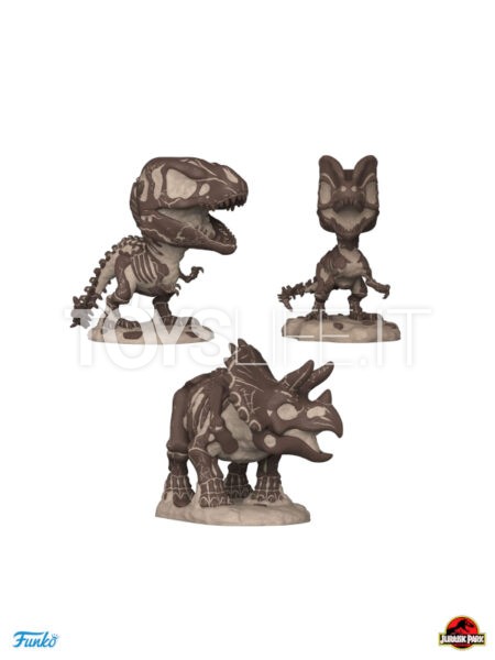 Funko Movies Jurassic Park Fossils Tyrannousarus Rex/ Triceratops/ Dilophosaurus