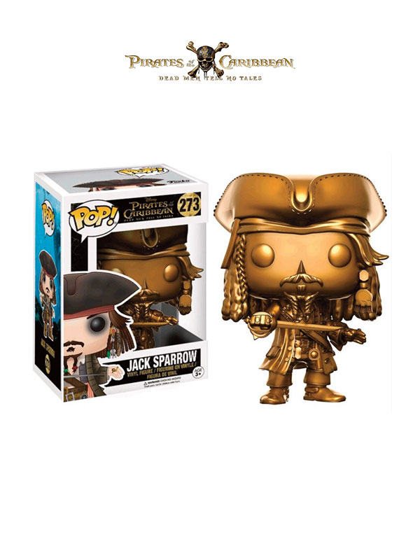Funko Movies Pirates Of The Caribbean Dead Mens Tells No Tales Jack Sparrow Gold Limited