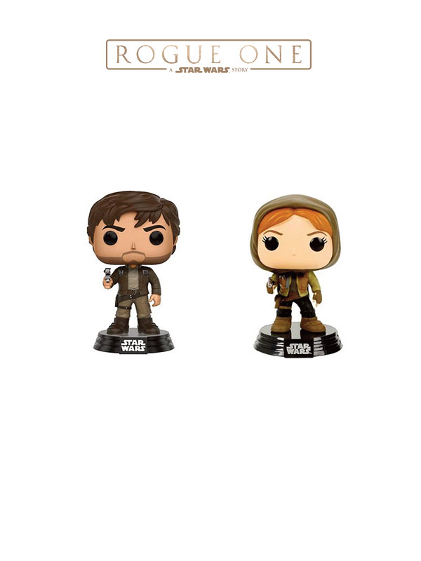 Funko Movies Star Wars Rogue One Captain Cassian & Jyn Erso Hooded Limited