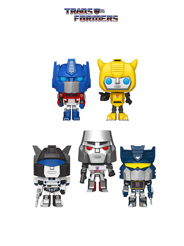 Funko Retrò Toys Transformers Optimus/ Bumblebee/ Megatron/ Jazz/ Soundwave