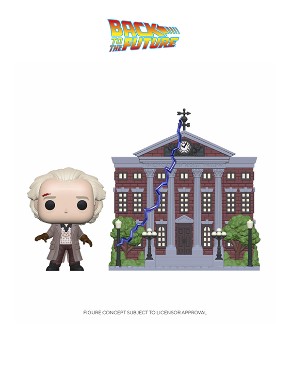 Funko Town Back To The Future Doc And Clock Tower