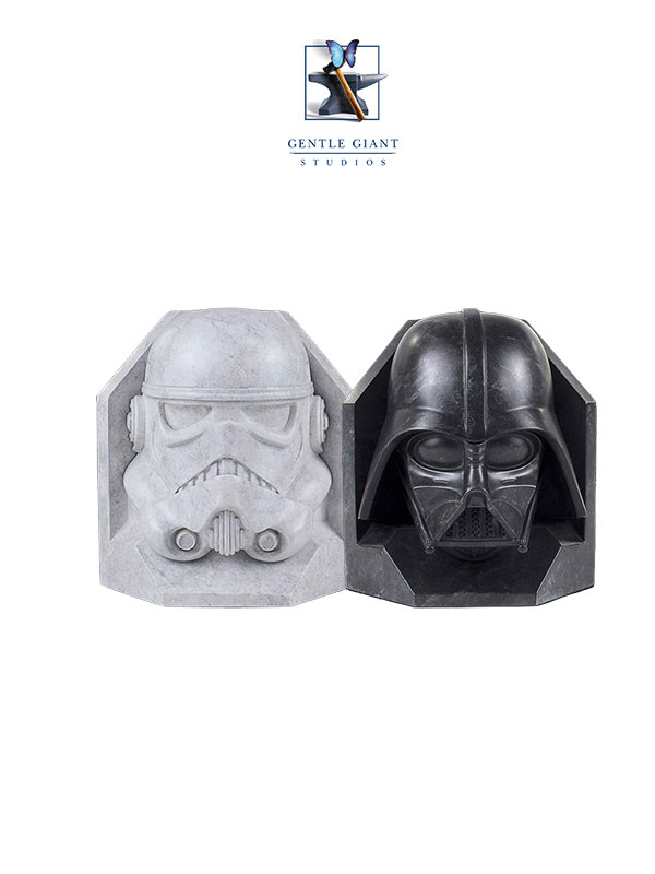 Gentle Giant Star Wars Stormtrooper & Darth Vader Bookends