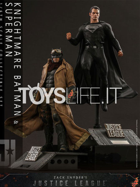 Hot Toys DC Snyder's Cut Justice League Batman Nightmare & Superman Black Suit 1:6 2-Pack Set