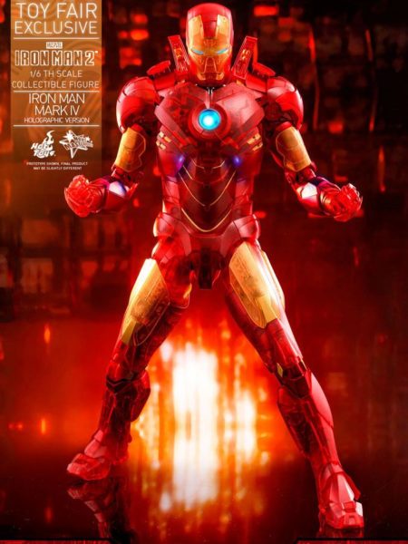 Hot Toys Ironman 2 Ironman Mark IV Holographic Toyfair 2020 Exclusive 1:6 Figure