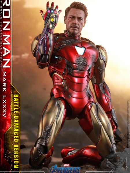 Hot Toys Marvel Avengers Endgame Ironman Mark LXXXV Battle Damaged 1:6 Diecast Figure
