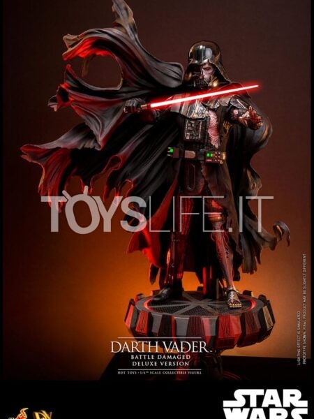 Hot Toys Star Wars Darth Vader Battle Damaged 1.6 Figure Deluxe Version