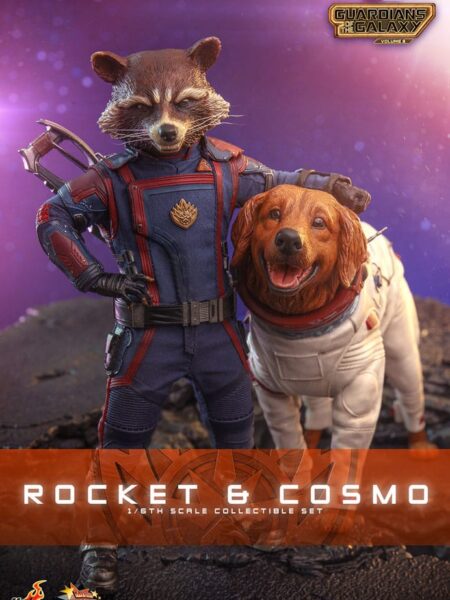 Hot Toys Marvel Guardians of the Galaxy 3 Rocket & Cosmo 1:6 Figure Set