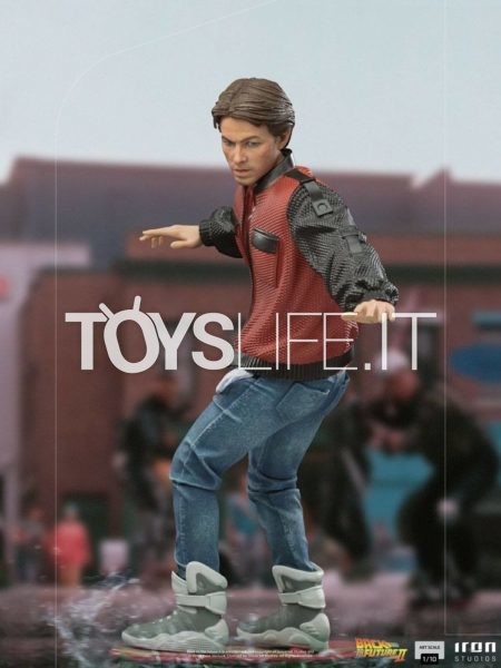 Iron Studios Back to the Future 2 Marty McFly on Hoverboard 1:10 Statue