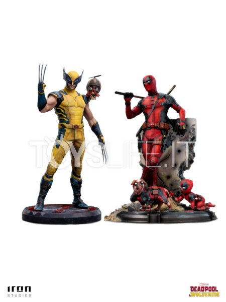 Iron Studios Marvel Deadpool & Wolverine Deadpool/ Wolverine & Headpool 1:10 Statue