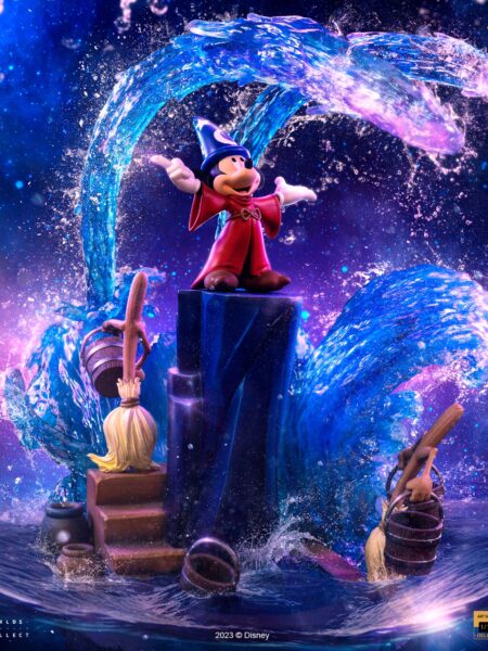 Iron Studios 100th Disney Fantasia Mickey 1:10 Statue Deluxe Version