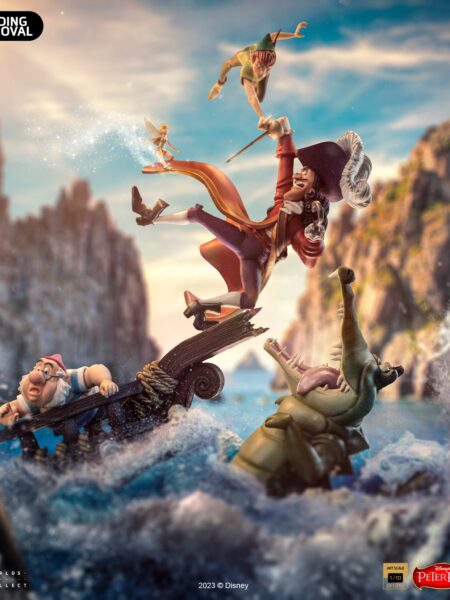 Iron Studios Disney 100 Years Of Wonder Peter Pan Peter vs Hook 1:10 Statue Deluxe Version