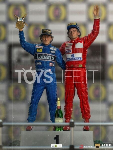 Iron Studios F1 Alain Prost and Ayrton Senna The Last Podium 1993 1:10 Deluxe Statue