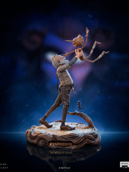 Iron Studios Guillermo Del Toro's Pinocchio Gepeto & Pinocchio 1:10 Statue