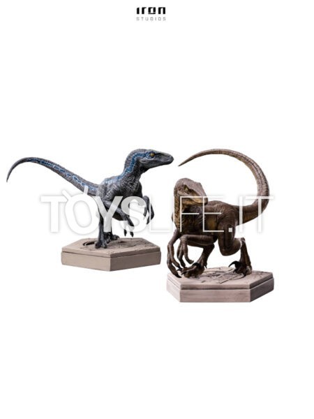 Iron Studios Jurassic Park Velociraptor C/ Velociraptor Blue Icons Statue