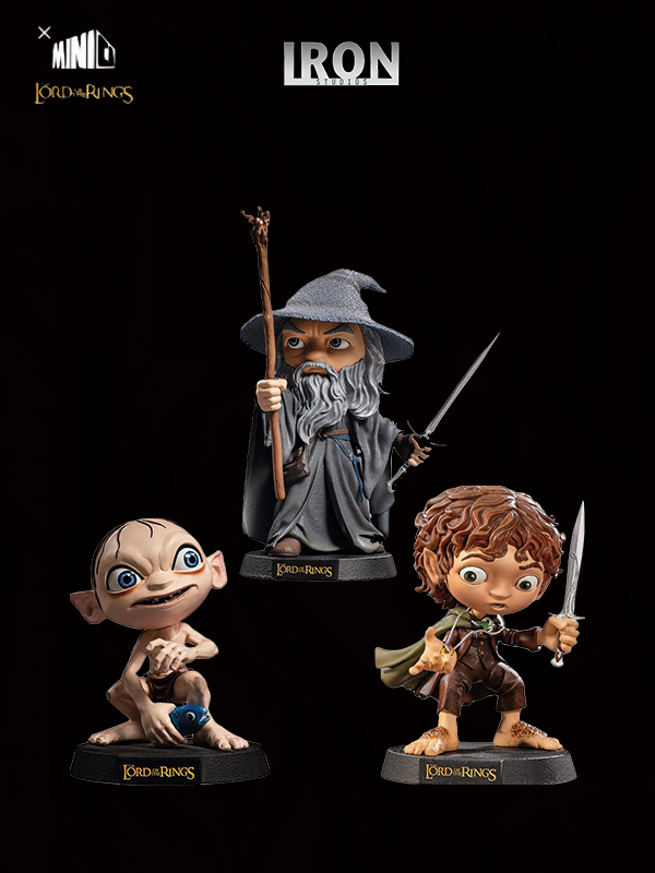Iron Studios The Lord of the Rings Gandalf/Frodo/Gollum Minico Pvc Statue