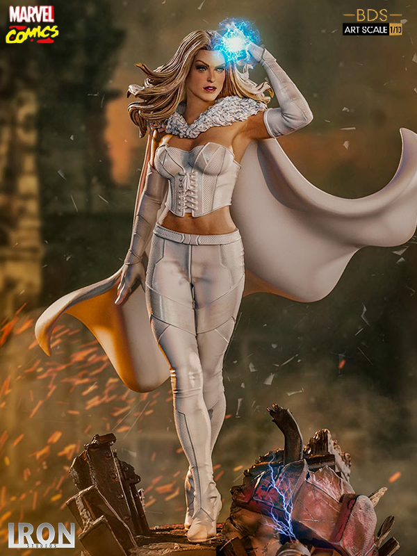 Iron Studios Marvel Comics X-Men Emma Frost White Queen 1:10 Statue