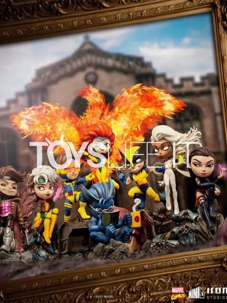 Iron Studios Marvel Comics X-Men Wolverine/ Beast/ Jean Grey/ Cyclops/ Gambit/ Storm/ Psylocke/ Rogue MiniCo Pvc Figure
