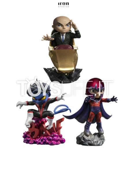 Iron Studios Marvel Comics X-Men Professor X/ Magneto/ Nightcrawler MiniCo Pvc Figure
