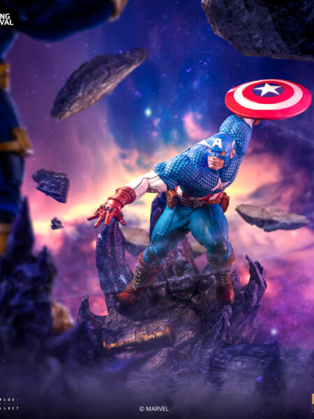 Iron Studios Marvel Comics Captain America Infinity Gauntlet 1:10 Statue Deluxe Version 