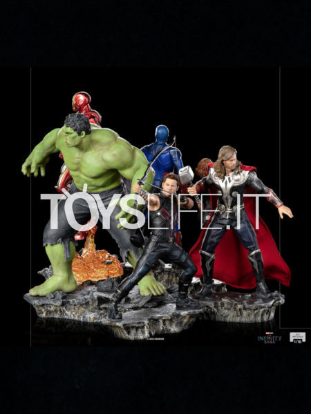 Iron Studios Marvel Infinity Saga Battle Of NY Captain America/ Thor/ Iron Man/ Hulk/ Black Widow/ Hawkeye 1:10 Statue