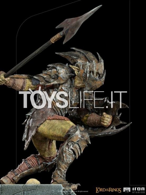 Iron Studios The Lord Of The Rings Archer Swordsman Armored Orc Statue Toyslife