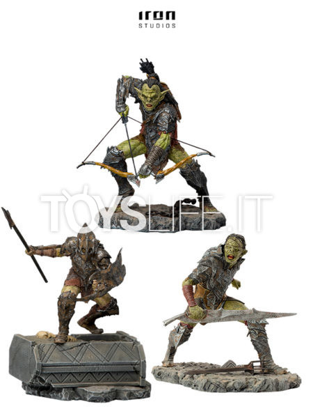 Iron Studios The Lord Of The Rings Archer/ Swordsman/ Armored Orc 1:10 Statue