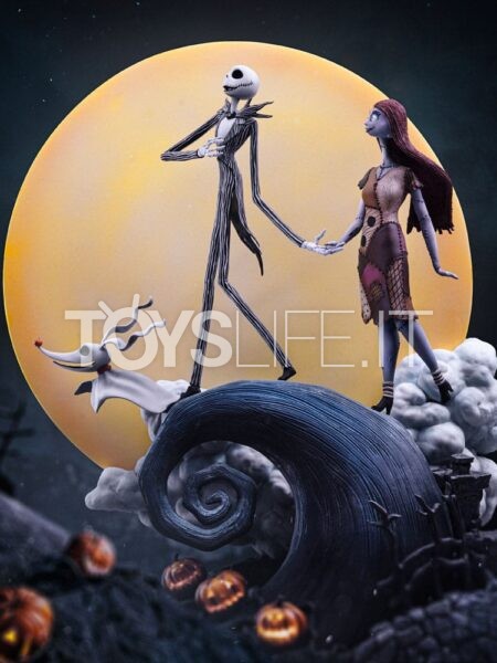 Iron Studios Disney Nightmare Before Christmas Jack and Sally 1:10 Deluxe Statue